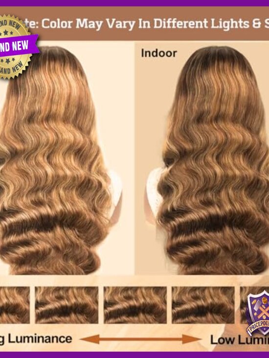 360 Lace Front Human Hair Wig, 180% Density, 16 Inch, Wavy Brazilian Remy main image 6
